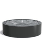 Aluminium Watertafel Rond 1450 x 400 mm