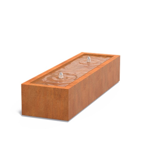 Cortenstaal Watertafel 1500 x 600 x 400 mm