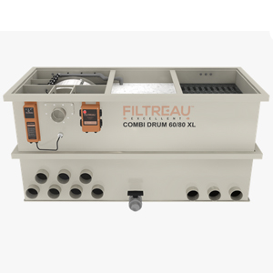 Filtreau Excellent <b>COMBI DRUM  XL 60/80 <p style="color:red;">GRAVITY</p></b> <b>160 m³</b>  vijverinhoud