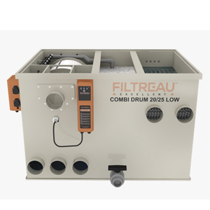 Filtreau Excellent <b>COMBI DRUM 20/25 LOW </b> <b><p style="color:red;">PUMP</p></b><b>40 m³</b>  vijverinhoud